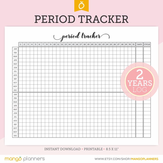 Standard Menstrual Cycle Chart