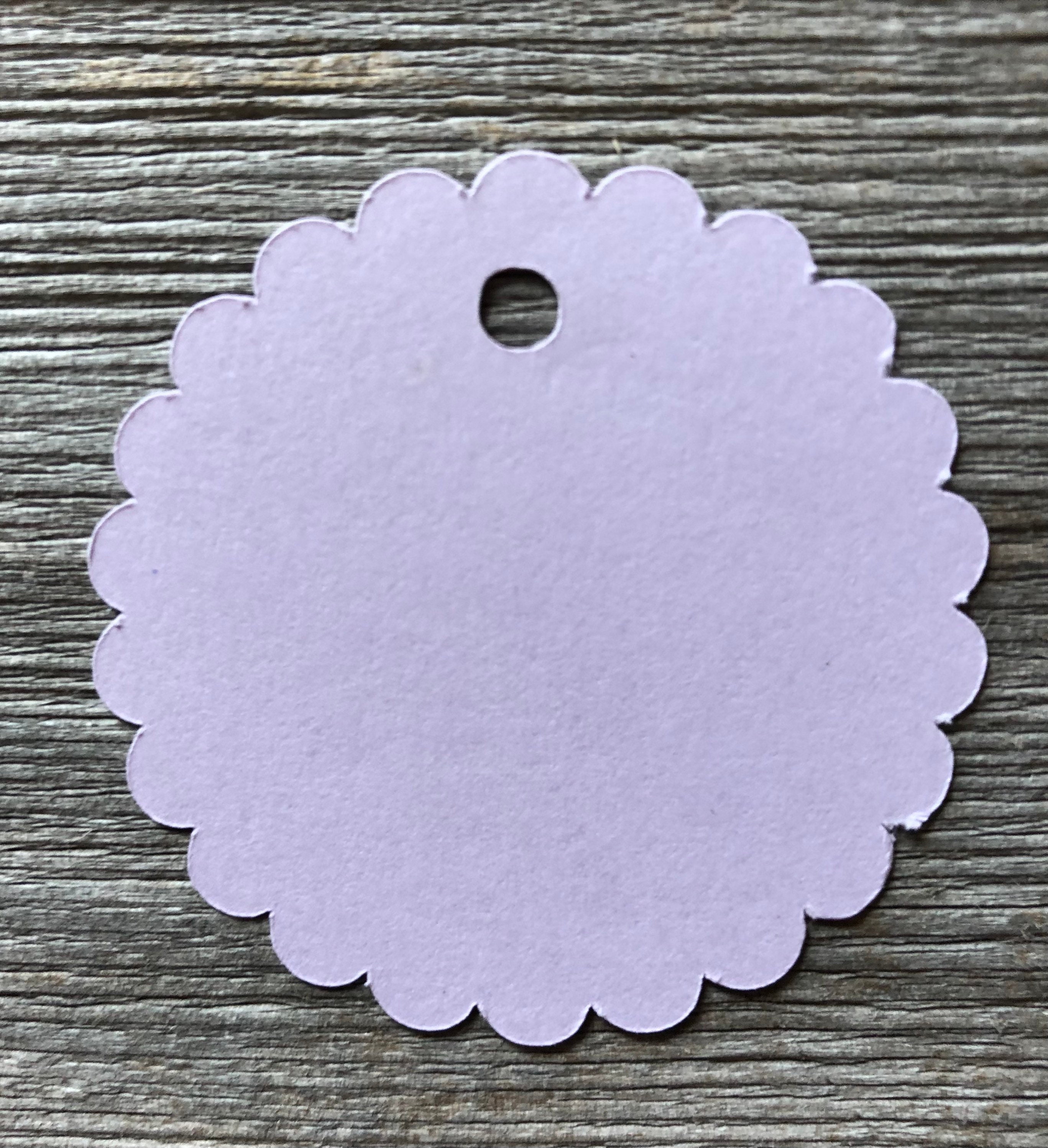 100 Handmade Cardstock Circle Scalloped Price Tags With String Etsy UK