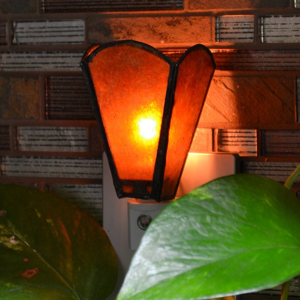 Night Light With Mica Shade