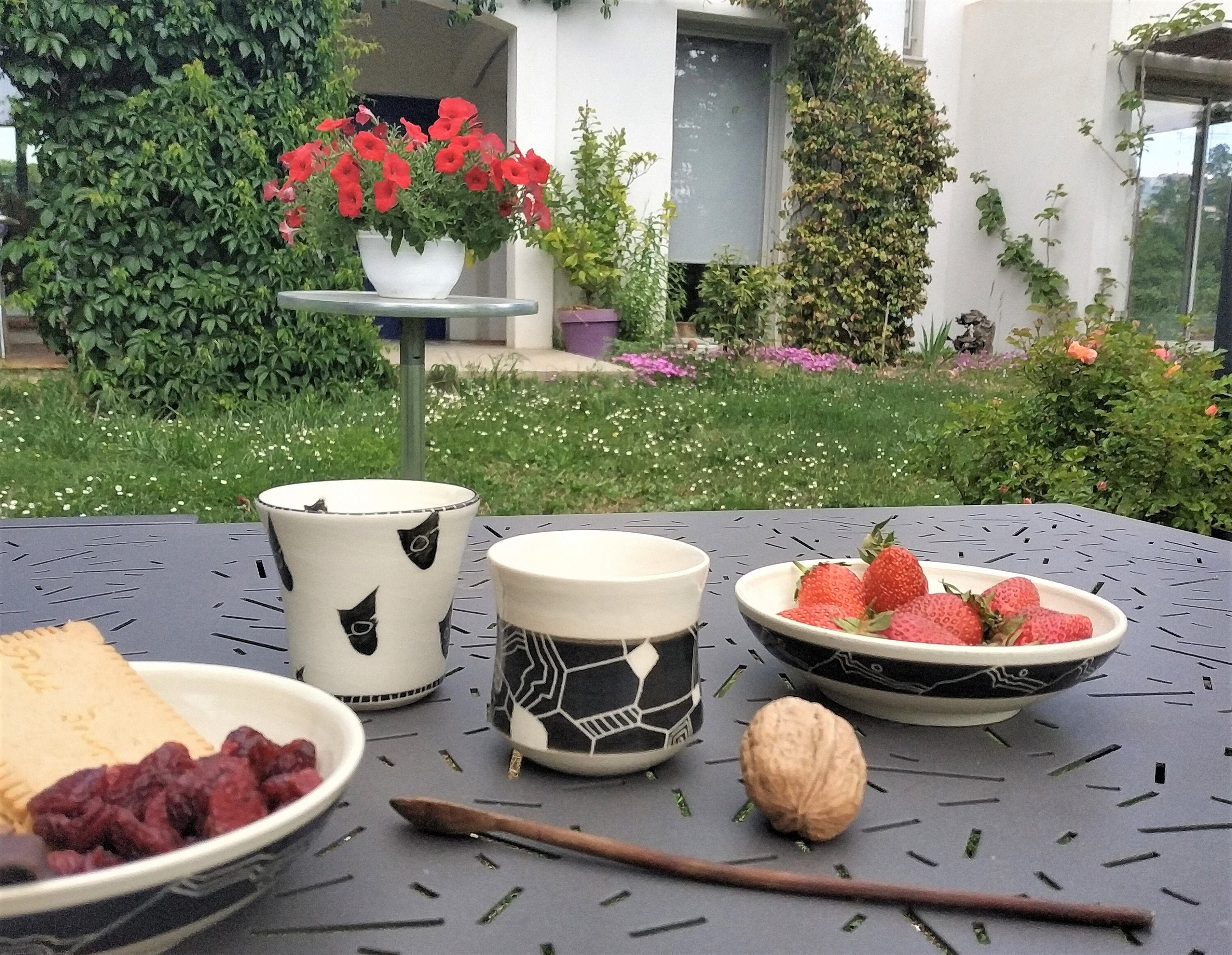 Tasse Céramique à Café, Expresso, Cappuccino, Thé, Création Contemporaine, Fait Main, Originale, Noi