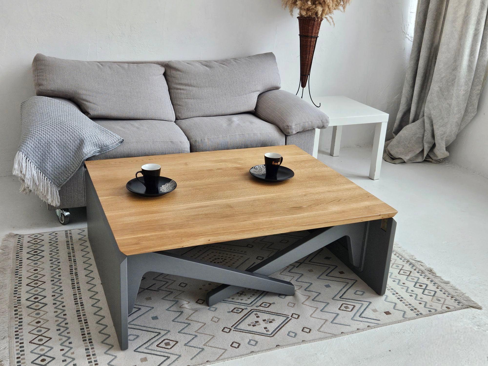 Transformer Table – Adjustable Height Coffee & Dining Table 2in1
