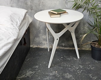 Round White Coffee to Dining Table, Convertible Lift Top Table, Adjustable Height 2-in-1 Table, High-Quality Waterproof Plywood
