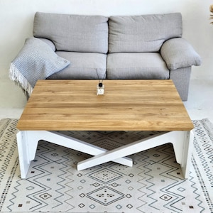 Transformer table | 2-in-1 table | Coffee table | Dining table | Variable height | Extending table | Natural wood | expandable dining table
