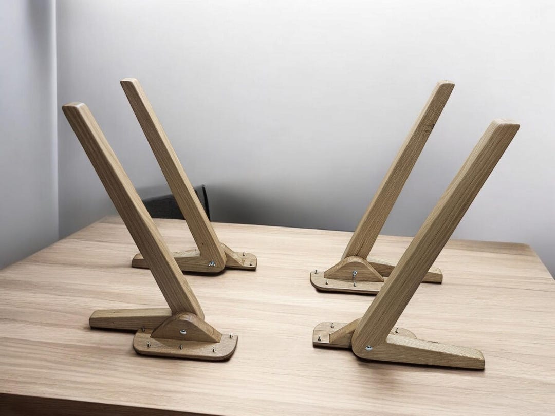 Transformer Table Legs Made of Natural Oak Wood, Legs for 2in1 Coffee ...