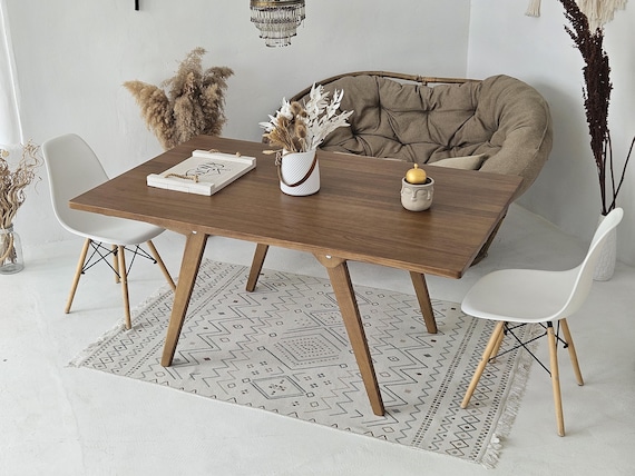 Verwandlungstisch aus Massivholz, Couchtisch zum Esstisch, höhenverstellbar