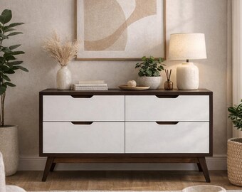 dresser with cut out handles Gary 59" | 6 Drawers W Cutout it provides the perfect storage space for your bedroom Aiho 7-Drawer Double Dresser -