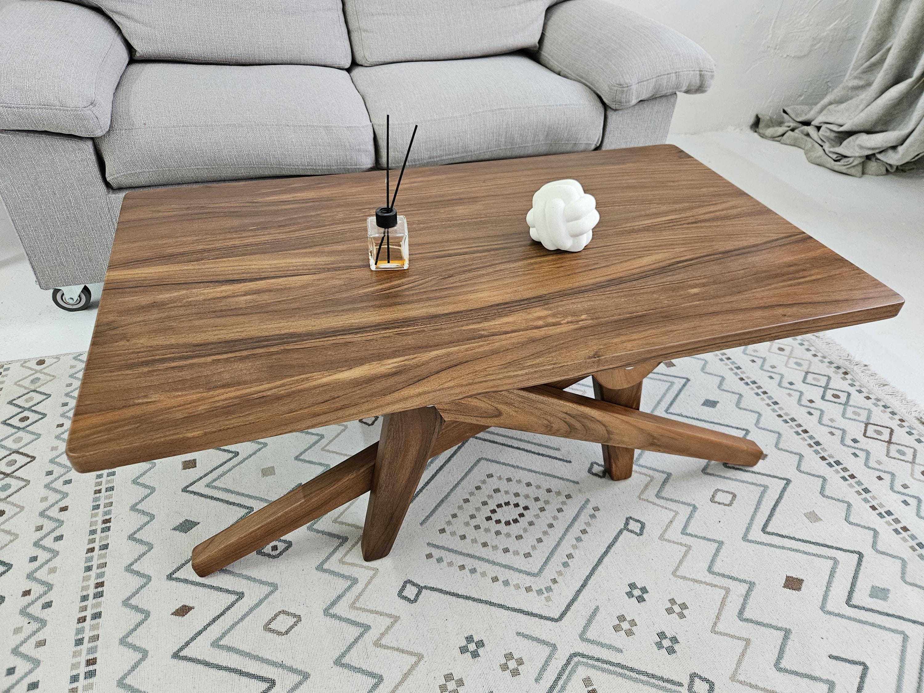 Versatile Walnut Dining & Coffee Table | Height Adjustable