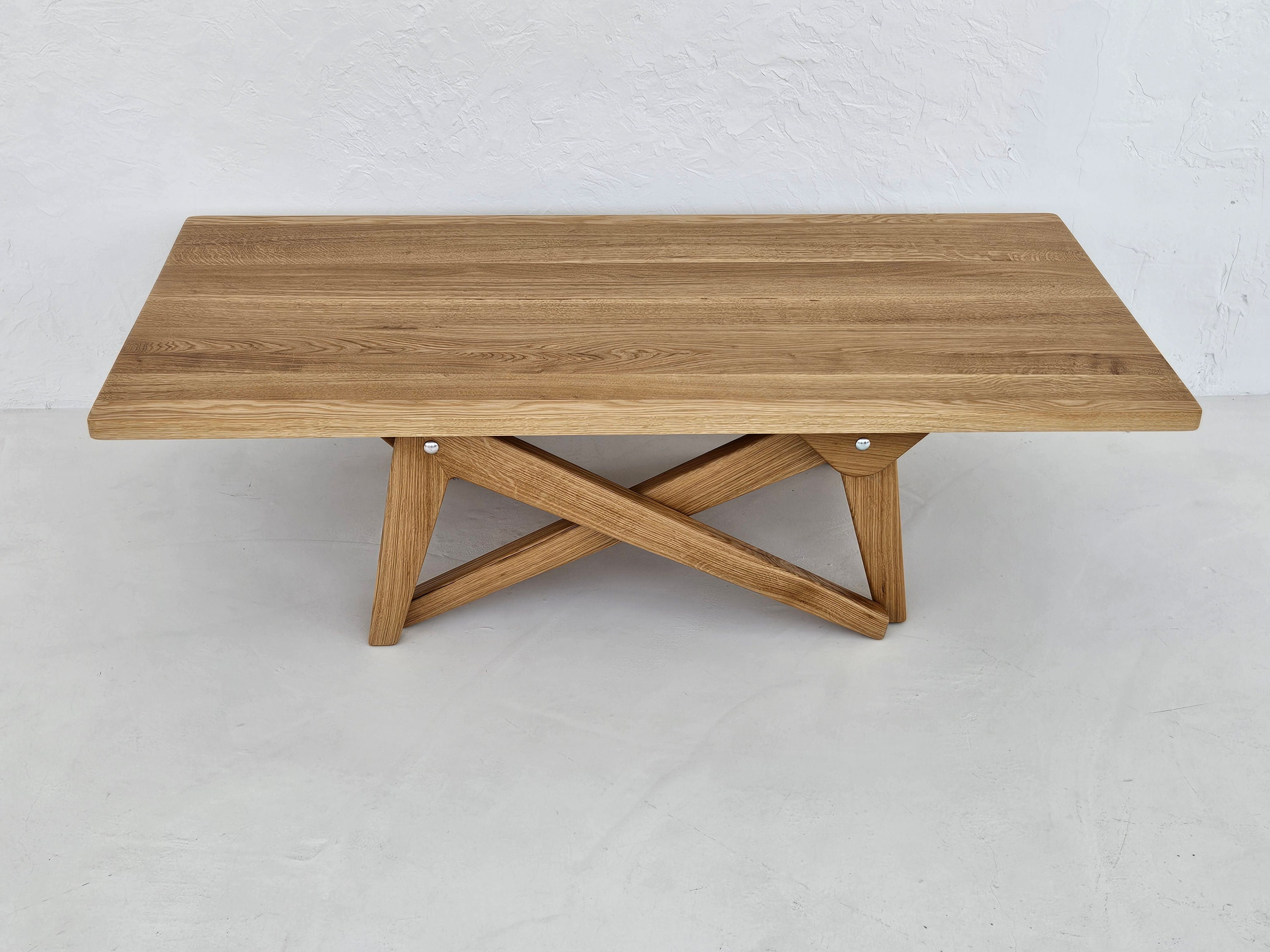 Oak 2-in-1 Coffee & Dining Table - Transforming Height