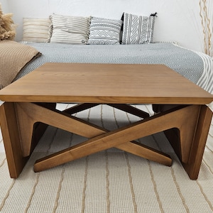 Transformer table | 2-in-1 table | Coffee table | Dining table | Variable height | Extending table | Natural wood | expandable dining table