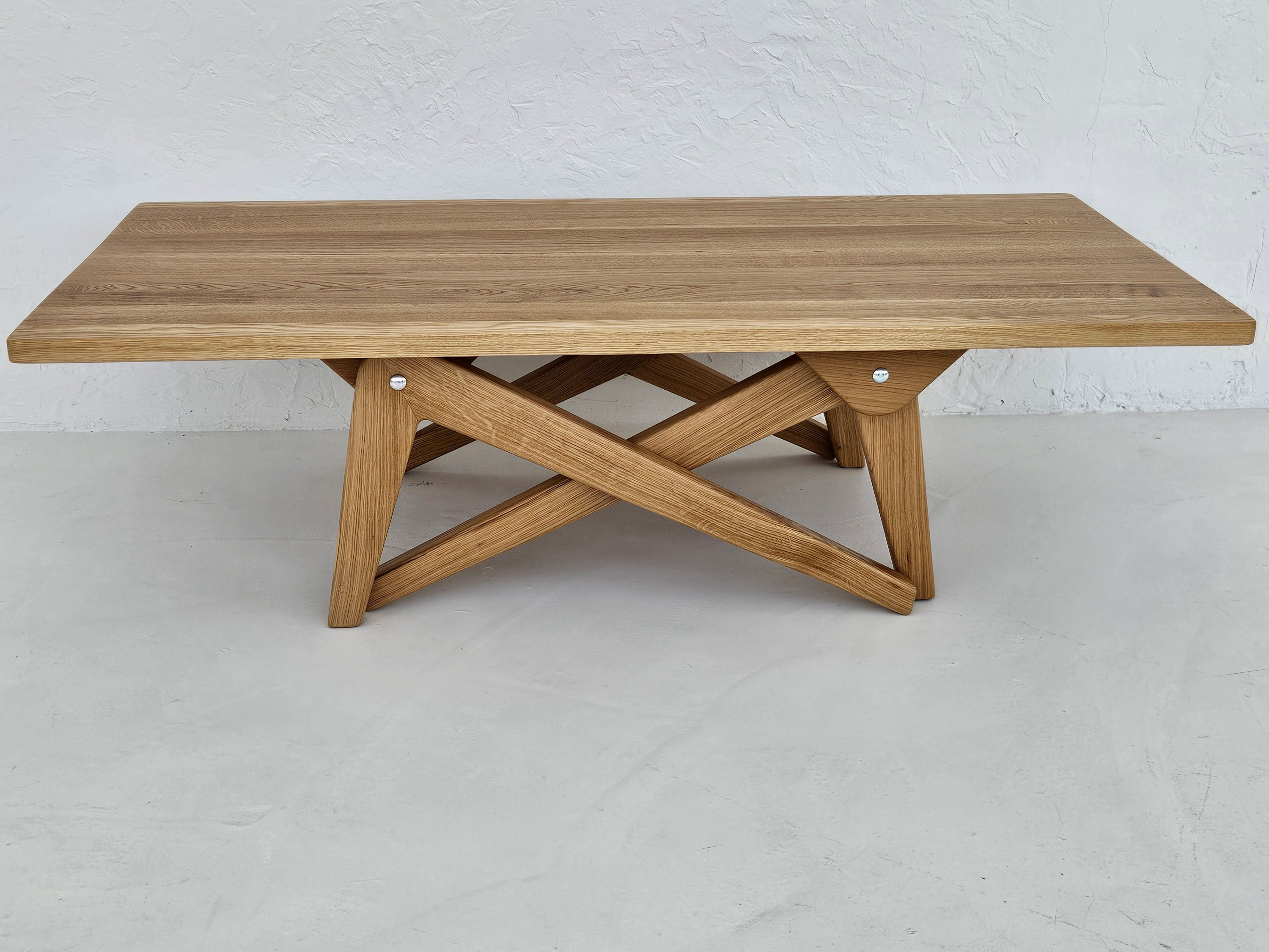 Oak 2-in-1 Coffee & Dining Table - Transforming Height