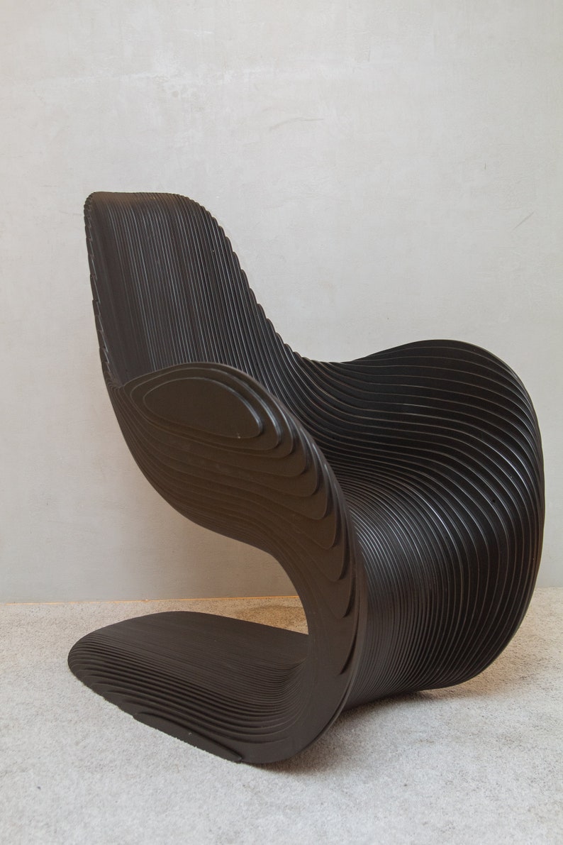 Parametric Chair, Black Voron Chair, Unique Chair, Parmetric Throne ...