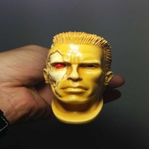 MADE TO ORDER, Terminator Pipe, Meerschaum Pipe, Hand-Carved,The Best Quality Meerschaum, Unsmoked Meerschaum