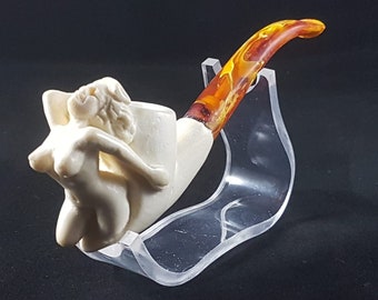Meerschaumpfeife Nackte Dame, erotische Hand geschnitzte nackte Frau Meerschaumpfeife, Geschnitzte Meerschaumpfeife, Hand geschnitzt, Die Beste Block Meerschaum,