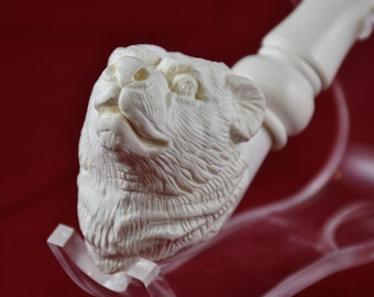 Bear Meerschaum Pipe, The Best Block Meerschaum, Turkish Meerschaum, Unsmoked Meerschaum Pipe