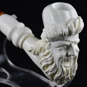 Pirate Meerschaum Pipe, Block Meerschaum, Turkish Meerschaum, Unsmoked Pipe