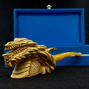 Dragon Meerschaum Pipe,  Meerschaum Pipe, The Best Quality Meerschaum, Unsmoked Meerschaum, Turkish Meerschaum