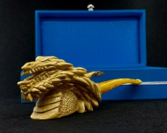 Dragon Meerschaum Pipe,  Meerschaum Pipe, The Best Quality Meerschaum, Unsmoked Meerschaum, Turkish Meerschaum
