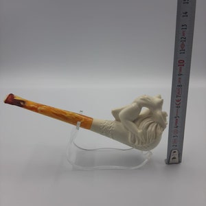 Straight Stem Pipe, Naked Lady Pipe, Big Boobs Pipe, Meerschaum Pipe