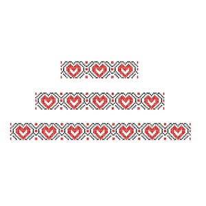 Border Machine Embroidery design Cross stitch digital pattern.
