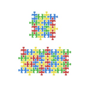 Border Machine Embroidery design Puzzle cross stitch pattern.