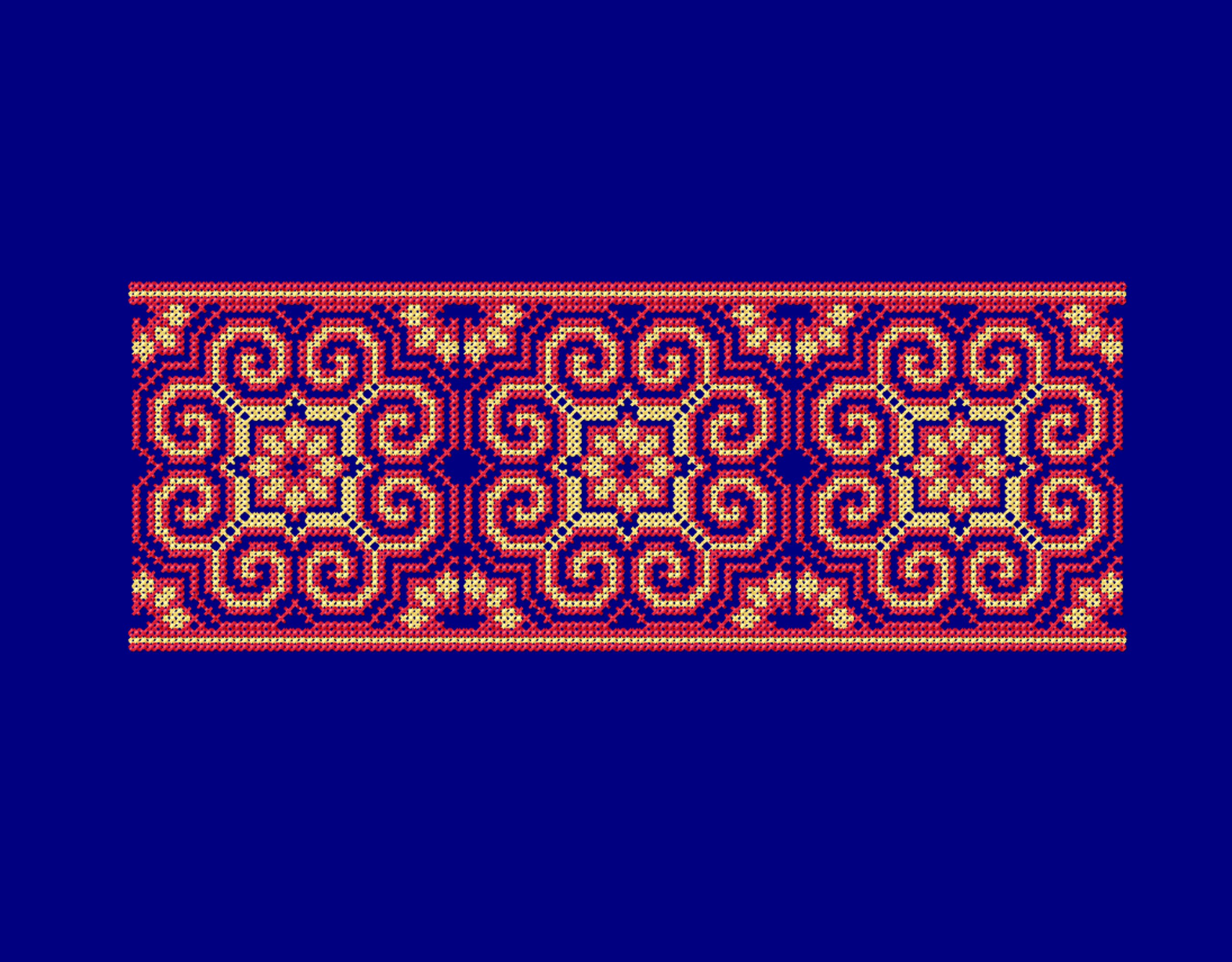 Hand Cross Stitch Pattern PDF. Folk Embroidery Design. Etsy