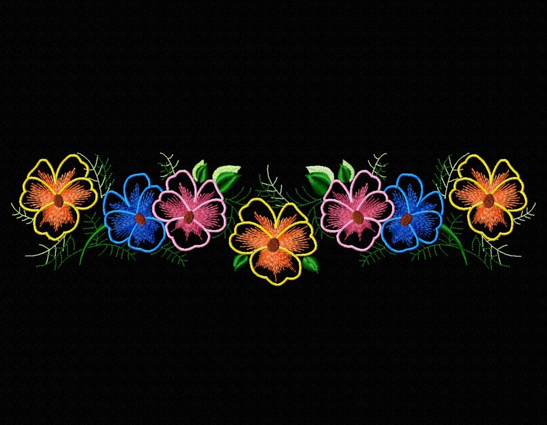 Violet embroidery nwcvq  the violette bouquet  floral hand Violet embroidery nwcvq  the violette bouquet  floral hand