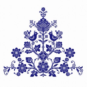 Folk-machineborduurontwerpen. Etnisch bloemenborduurpatroon