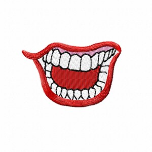 Disegni di ricamo a macchina per maschera facciale Sorriso Modello digitale.