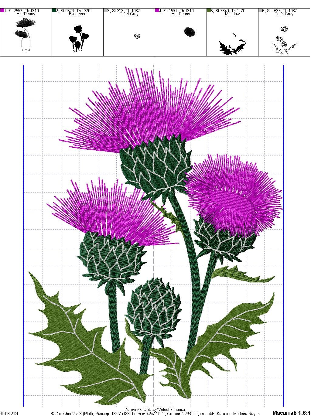 Machine Embroidery Digital Pattern. Flowers Embroidery Design - Etsy
