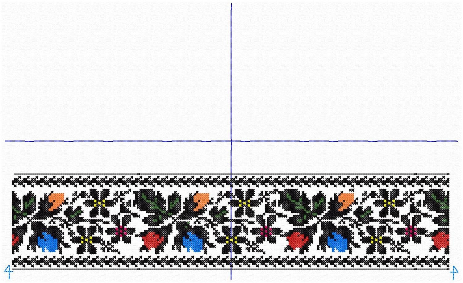 Ukrainian Machine Embroidery Cross Stitch Design. Digital Etsy