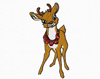 Christmas deer Machine Embroidery designs New Year digital download pattern.