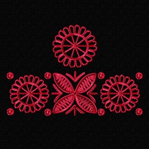 Folk pattern Digital embroidery. Machine embroidery design .