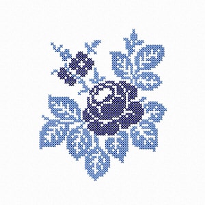 Rozen Machineborduurontwerpen voor masker Bloemen kruissteekpatroon. Oekraïens schetsborduurwerk met bloemen