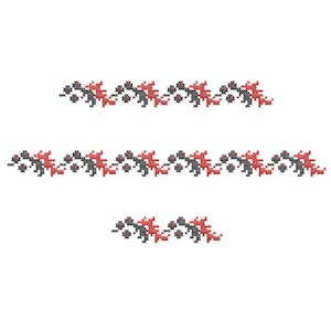 Border Machine Embroidery designs Folk cross stitch pattern. Ukrainian ornament.