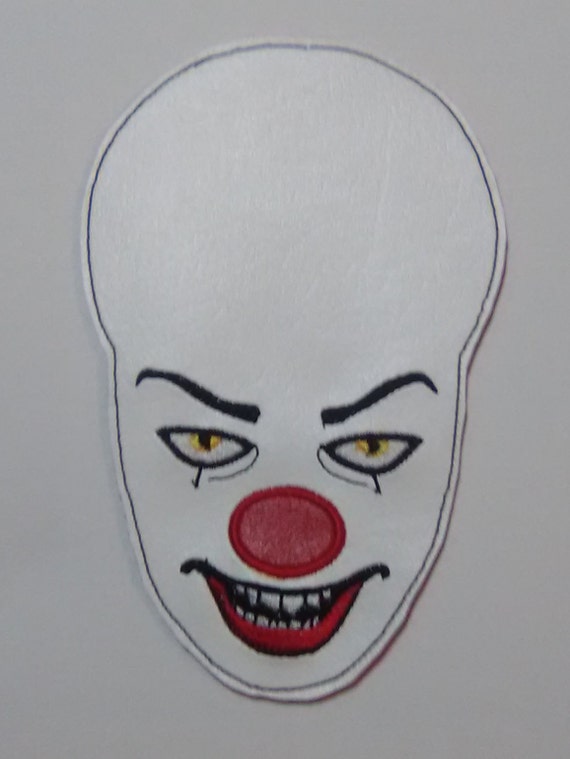 Smiling woman clown face with joker makeup Vector Image