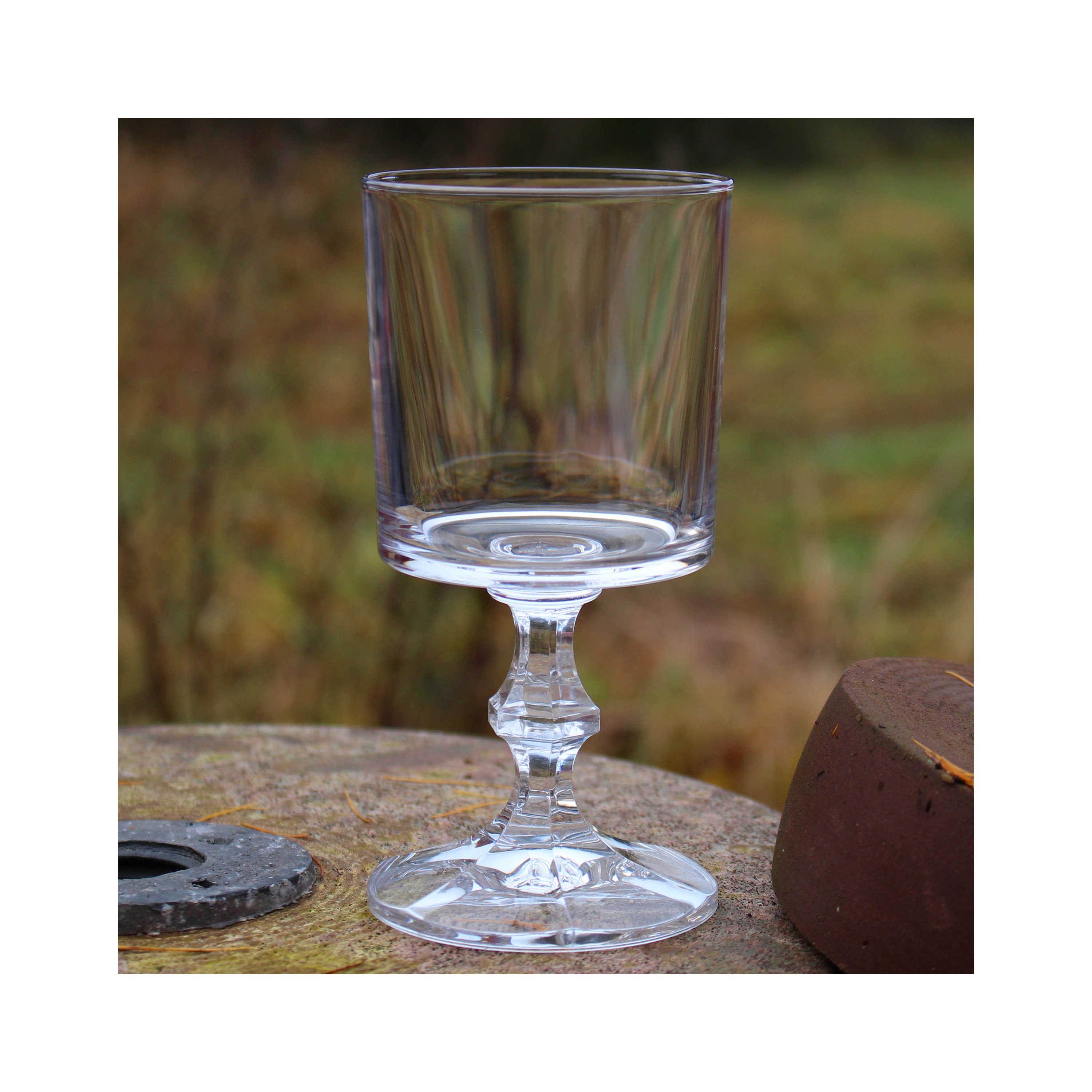 Set de 6 Verres à Vin Rouge Vintage en Cristal