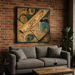 Shabby Chic Boat Motor Texture – Rustic Industrial Wall Art, Weathered Metal & Peeling Paint Photography, Digital Download Print