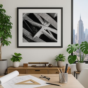 Vintage Reel Mower Blade Photo: Rustic Industrial Wall Art (Digital Download)