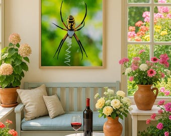 Spider X-ray Print, Black and White Spider Poster, Gothic Wall Art