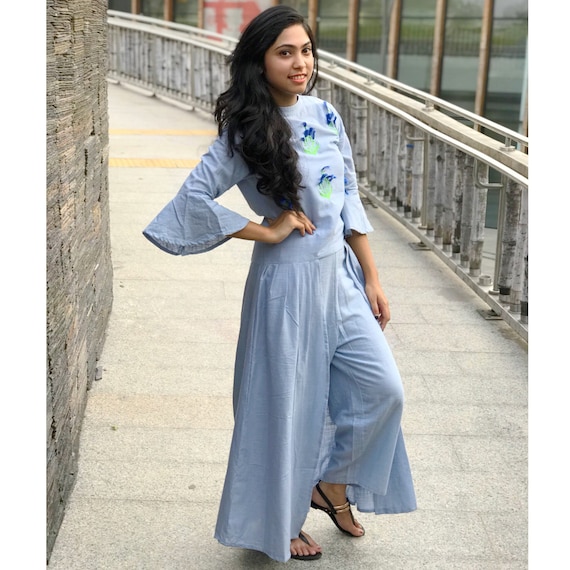 denim co ord set