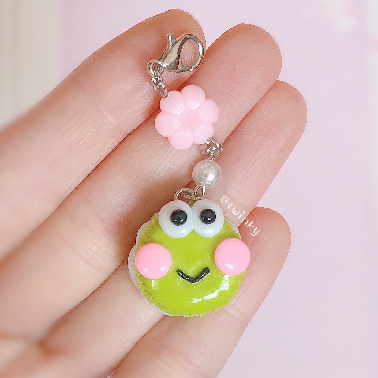 Charms Cute Keroppi Macaron Polymer Clay Charms Planner | Etsy