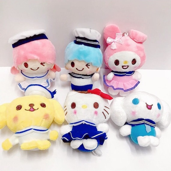 Cute Sanrio characters Plush Stuffed Soft Toy Keychain My Etsy