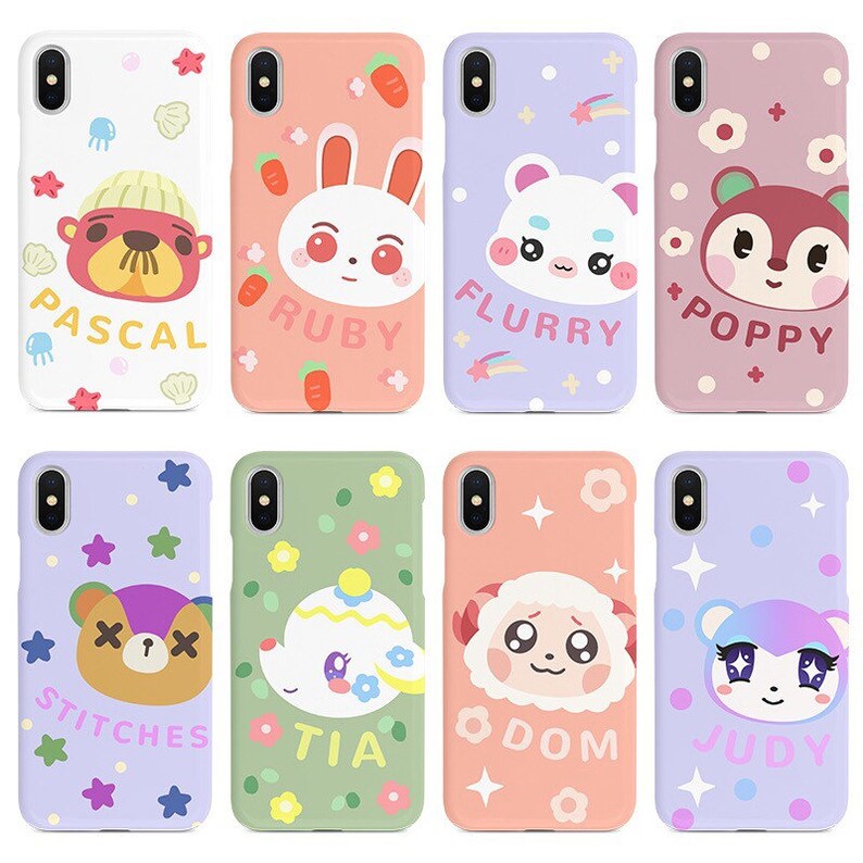 Cute Colorful Animal Crossing New Horizons Soft Phone case for Etsy