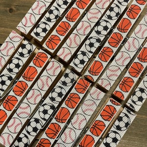 Sports clothespins -set of 18