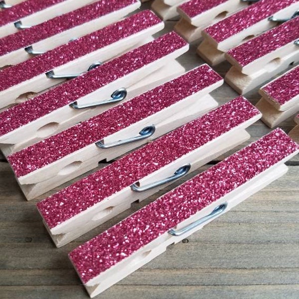 Pink Clothespins Etsy