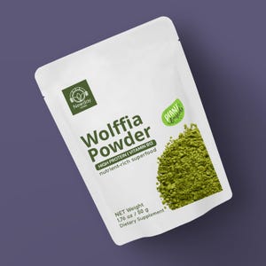 Wolffia Globosa Pulver: Pflanzliches Protein Superfood mit natürlichem B12-50g Bild 1