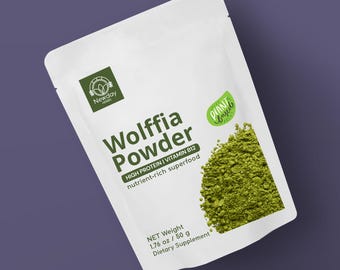 Wolffia Globosa Powder: Plant-Based Protein Superfood with Natural B12-50g