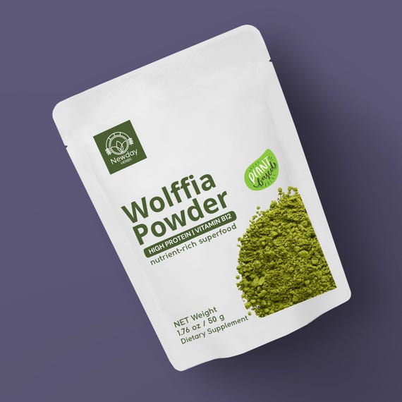 Wolffia Globosa Powder: Plant-Based Protein Superfood with Natural B12-50g