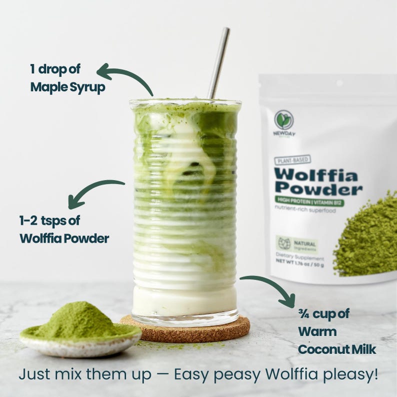 Wolffia Globosa Powder: Plant-Based Protein Superfood, Natural B12, Vegan image 8