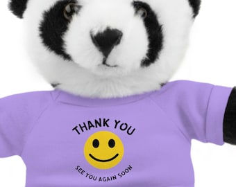 Tip Jar Stuffed Animals with Tee, Thank You See You Again Soon, Creative Tip Jar Sign, Cute Tip Jar